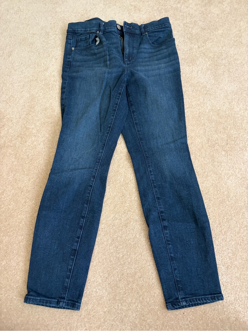 LOFT Midnight Wash Skinny Jeans